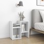 vidaXL Mesita de noche madera contrachapada blanco 50x30x51,5cm vidaXL Mesita de noche madera contrachapada blanco 50x30x51,5cm