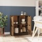vidaXL Aparadores 2 uds madera contrachapada marrón roble30x30x70 cm vidaXL Aparadores 2 uds madera contrachapada marrón roble30x30x70 cm
