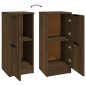 vidaXL Aparadores 2 uds madera contrachapada marrón roble30x30x70 cm vidaXL Aparadores 2 uds madera contrachapada marrón roble30x30x70 cm