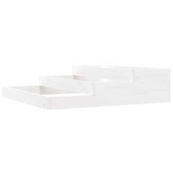 vidaXL Jardinera madera maciza de pino blanco 107x107x27 cm