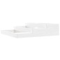 vidaXL Jardinera madera maciza de pino blanco 107x107x27 cm vidaXL Jardinera madera maciza de pino blanco 107x107x27 cm