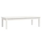 vidaXL Mesa de centro de madera maciza de pino blanco 110x50x30 cm vidaXL Mesa de centro de madera maciza de pino blanco 110x50x30 cm