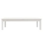 vidaXL Mesa de centro de madera maciza de pino blanco 110x50x30 cm vidaXL Mesa de centro de madera maciza de pino blanco 110x50x30 cm
