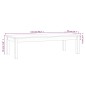 vidaXL Mesa de centro de madera maciza de pino blanco 110x50x30 cm vidaXL Mesa de centro de madera maciza de pino blanco 110x50x30 cm