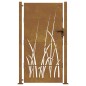vidaXL Puerta de jardín acero corten diseño hierba 105x205 cm vidaXL Puerta de jardín acero corten diseño hierba 105x205 cm