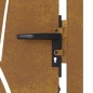 vidaXL Puerta de jardín acero corten diseño hierba 105x205 cm vidaXL Puerta de jardín acero corten diseño hierba 105x205 cm