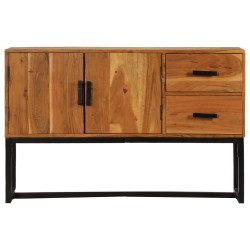 vidaXL Aparador madera maciza de acacia marrón 110x30x70 cm