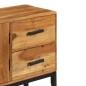 vidaXL Aparador madera maciza de acacia marrón 110x30x70 cm vidaXL Aparador madera maciza de acacia marrón 110x30x70 cm