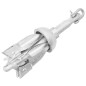 vidaXL Ancla plegable con cuerda hierro maleable plateado 0,7 kg vidaXL Ancla plegable con cuerda hierro maleable plateado 0,7 kg