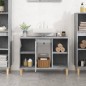 vidaXL Armario de lavabo madera contrachapada gris hormigón 80x33x60cm vidaXL Armario de lavabo madera contrachapada gris hormigón 80x33x60cm