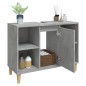 vidaXL Armario de lavabo madera contrachapada gris hormigón 80x33x60cm vidaXL Armario de lavabo madera contrachapada gris hormigón 80x33x60cm