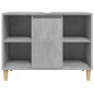 vidaXL Armario de lavabo madera contrachapada gris hormigón 80x33x60cm vidaXL Armario de lavabo madera contrachapada gris hormigón 80x33x60cm