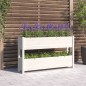 vidaXL Jardinera de madera maciza de pino blanco 112x25x66 cm vidaXL Jardinera de madera maciza de pino blanco 112x25x66 cm