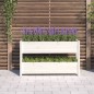 vidaXL Jardinera de madera maciza de pino blanco 112x25x66 cm vidaXL Jardinera de madera maciza de pino blanco 112x25x66 cm