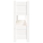 vidaXL Jardinera de madera maciza de pino blanco 112x25x66 cm vidaXL Jardinera de madera maciza de pino blanco 112x25x66 cm