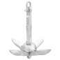 vidaXL Ancla plegable con cuerda hierro maleable plateado 0,7 kg vidaXL Ancla plegable con cuerda hierro maleable plateado 0,7 kg