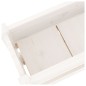 vidaXL Jardinera de madera maciza de pino blanco 112x25x66 cm vidaXL Jardinera de madera maciza de pino blanco 112x25x66 cm