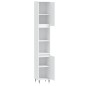 vidaXL Armario de baño madera contrachapada blanco 30x30x190 cm vidaXL Armario de baño madera contrachapada blanco 30x30x190 cm