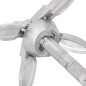 vidaXL Ancla plegable con cuerda hierro maleable plateado 0,7 kg vidaXL Ancla plegable con cuerda hierro maleable plateado 0,7 kg