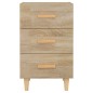 vidaXL Mesita de noche madera de ingeniería roble Sonoma 40x40x66 cm vidaXL Mesita de noche madera de ingeniería roble Sonoma 40x40x66 cm