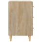 vidaXL Mesita de noche madera de ingeniería roble Sonoma 40x40x66 cm vidaXL Mesita de noche madera de ingeniería roble Sonoma 40x40x66 cm
