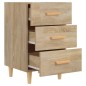vidaXL Mesita de noche madera de ingeniería roble Sonoma 40x40x66 cm vidaXL Mesita de noche madera de ingeniería roble Sonoma 40x40x66 cm