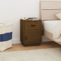 vidaXL Mesita de noche madera maciza de pino marrón miel 40x34x55 cm vidaXL Mesita de noche madera maciza de pino marrón miel 40x34x55 cm