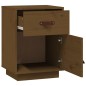 vidaXL Mesita de noche madera maciza de pino marrón miel 40x34x55 cm vidaXL Mesita de noche madera maciza de pino marrón miel 40x34x55 cm