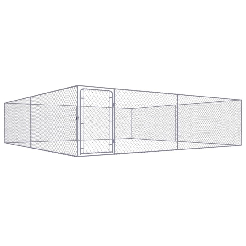vidaXL Perrera de exterior de acero galvanizado 4x4x1 m vidaXL Perrera de exterior de acero galvanizado 4x4x1 m