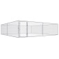 vidaXL Perrera de exterior de acero galvanizado 4x4x1 m vidaXL Perrera de exterior de acero galvanizado 4x4x1 m
