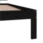 vidaXL Estructura de cama madera maciza de pino negro 90x200 cm vidaXL Estructura de cama madera maciza de pino negro 90x200 cm