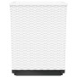 vidaXL Jardineras 2 unidades polipropileno blanco 30x30x37 cm vidaXL Jardineras 2 unidades polipropileno blanco 30x30x37 cm