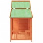 vidaXL Caseta para perros madera maciza de pino marrón 143x60,5x109 cm vidaXL Caseta para perros madera maciza de pino marrón 143x60,5x109 cm