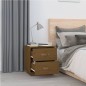 vidaXL Mesitas de noche 2 uds madera de pino marrón miel 40x34x45 cm vidaXL Mesitas de noche 2 uds madera de pino marrón miel 40x34x45 cm