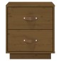 vidaXL Mesitas de noche 2 uds madera de pino marrón miel 40x34x45 cm vidaXL Mesitas de noche 2 uds madera de pino marrón miel 40x34x45 cm