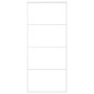 vidaXL Puerta corredera ESG vidrio y aluminio blanca 90x205 cm vidaXL Puerta corredera ESG vidrio y aluminio blanca 90x205 cm