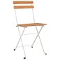 vidaXL Sillas cafetería plegables 4 uds acero y madera maciza acacia vidaXL Sillas cafetería plegables 4 uds acero y madera maciza acacia