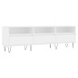 vidaXL Mueble de TV madera contrachapada blanco 150x30x44,5 cm vidaXL Mueble de TV madera contrachapada blanco 150x30x44,5 cm