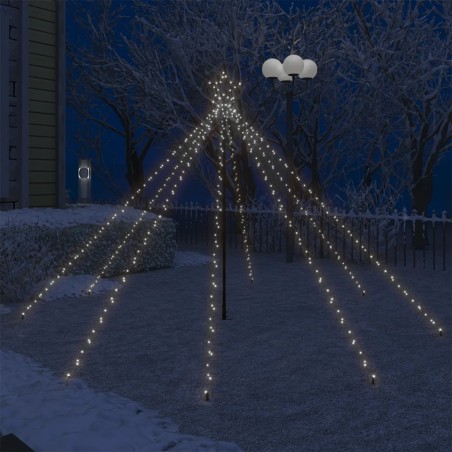vidaXL Luces LED forma árbol Navidad interior y exterior 400 LED 2,5 m