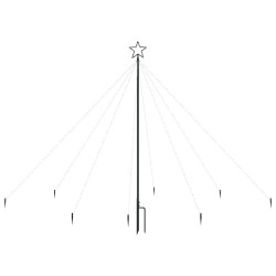 vidaXL Luces LED forma árbol Navidad interior y exterior 400 LED 2,5 m