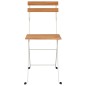 vidaXL Sillas cafetería plegables 4 uds acero y madera maciza acacia vidaXL Sillas cafetería plegables 4 uds acero y madera maciza acacia