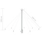 vidaXL Luces LED forma árbol Navidad interior y exterior 400 LED 2,5 m vidaXL Luces LED forma árbol Navidad interior y exterior 400 LED 2,5 m