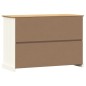 vidaXL Aparador con cajones VIGO madera maciza pino blanco 113x40x75cm vidaXL Aparador con cajones VIGO madera maciza pino blanco 113x40x75cm