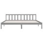 vidaXL Estructura de cama madera maciza gris Super King 180x200 cm vidaXL Estructura de cama madera maciza gris Super King 180x200 cm