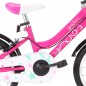 vidaXL Bicicleta para niños 16 pulgadas negro y rosa vidaXL Bicicleta para niños 16 pulgadas negro y rosa