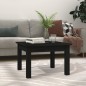 vidaXL Mesa de centro de madera maciza de pino negro 45x45x30 cm vidaXL Mesa de centro de madera maciza de pino negro 45x45x30 cm