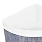 vidaXL Cesto para la ropa sucia de esquina bambú gris 60 L vidaXL Cesto para la ropa sucia de esquina bambú gris 60 L