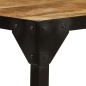 vidaXL Mesa de centro de madera maciza de mango rugosa y acero 110 cm vidaXL Mesa de centro de madera maciza de mango rugosa y acero 110 cm