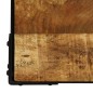 vidaXL Mesa de centro de madera maciza de mango rugosa y acero 110 cm vidaXL Mesa de centro de madera maciza de mango rugosa y acero 110 cm