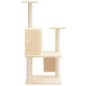 vidaXL Rascador para gatos con postes de sisal crema 109 cm vidaXL Rascador para gatos con postes de sisal crema 109 cm